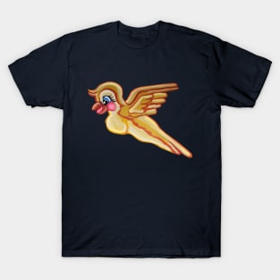 Cute Cartoon Yellow Canary Bird T-Shirt